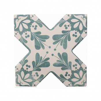 BECOLORS CROSS 13,25X13,25 DEC. STENCIL LAGOON 13.25х13.25