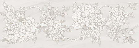 INSERTI PEONIA WHITE 25X75 25х75