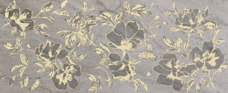 1046566 INSERTO BLOOM GREY 24X59 24х59