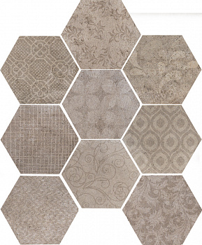 ESAGONA FABRIC NATURAL 24x27,7  (56 B) х